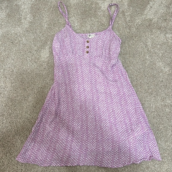 Purple flower Billabong sundress/coverup - Picture 1 of 3